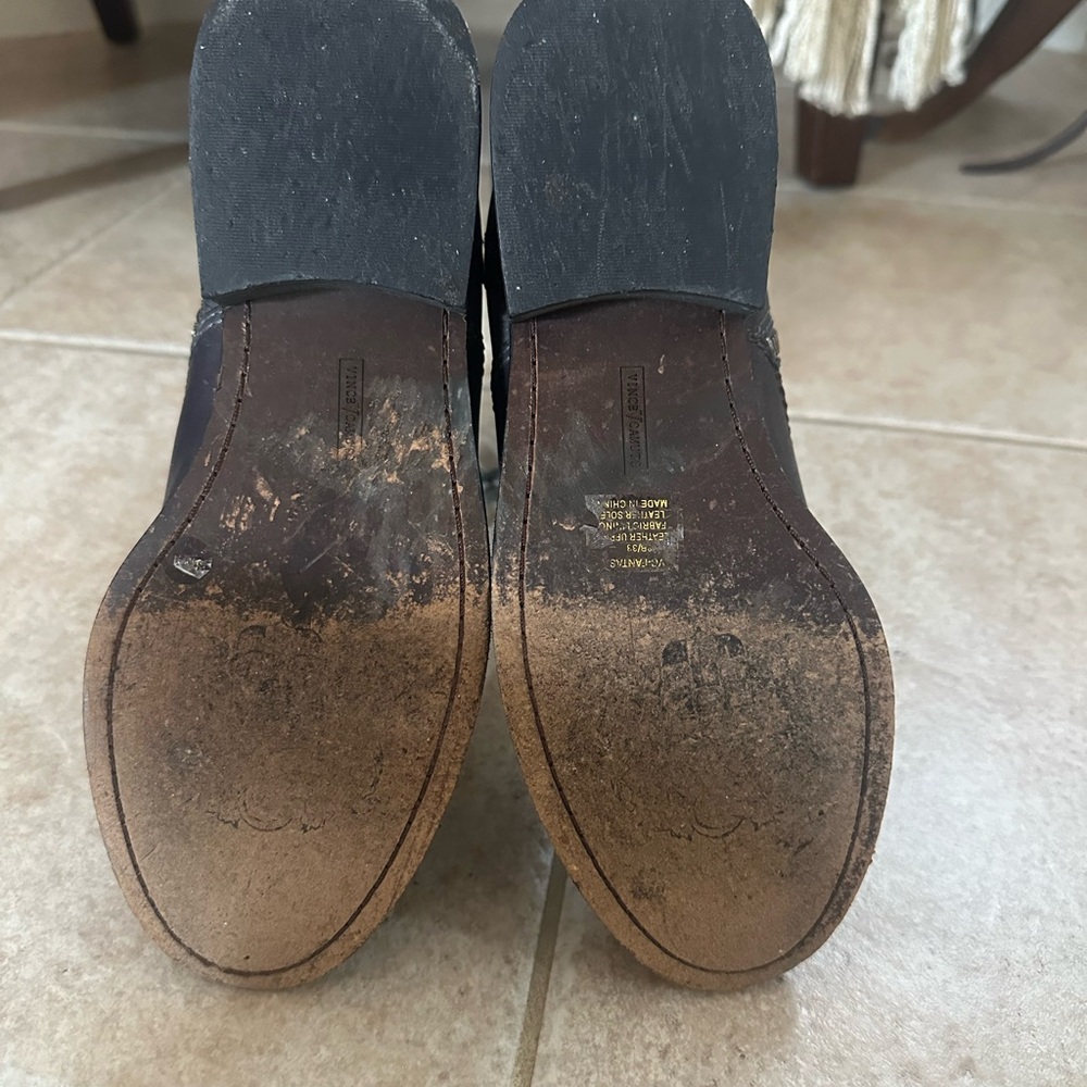 Vince Camuto black Lace-Up Boots - Picture 3 of 4